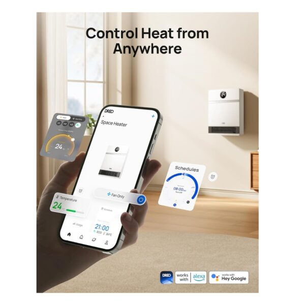 1 Dreo Smart Electric Wall Heater
