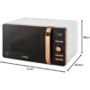 Tower Digital Microwave with 60-Minute Timer and 8 Autocook Settings