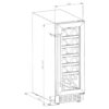 Cookology 60L Under-Counter Wine Cabinet