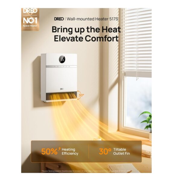 4 Dreo Smart Electric Wall Heater