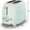 Smeg TSF01PGUK 2 Slice Toaster