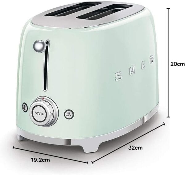 Smeg TSF01PGUK 2 Slice Toaster