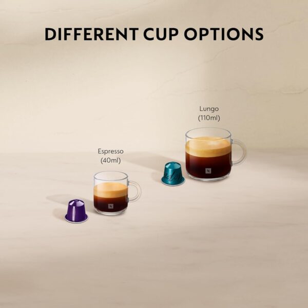 Nespresso Original Essenza Mini Coffee Machine & 50 Pods Black by De'Longhi