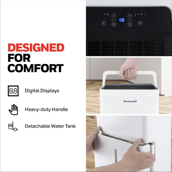 Honeywell 20L/Day Dehumidifiers For Home With Digital Display
