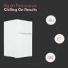 Cookology 87L 47cm Under-Counter Fridge Freezer - White