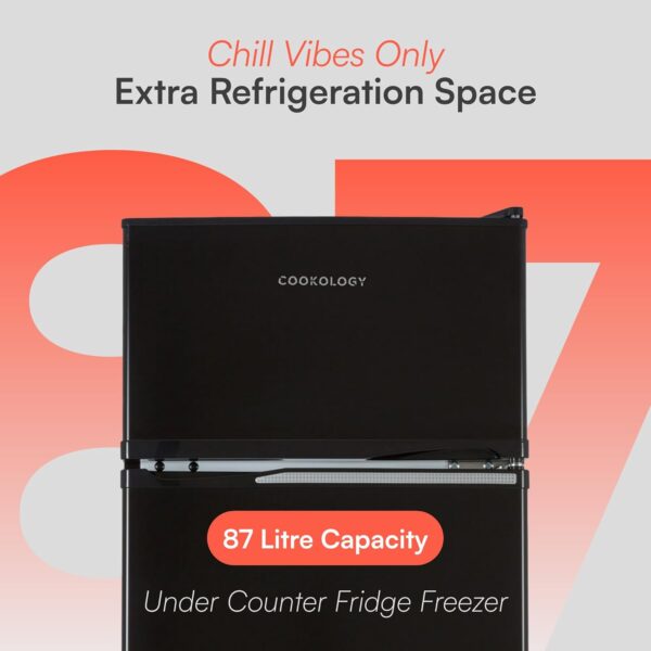 Cookology 87L 47cm Under-Counter Fridge Freezer