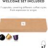Nespresso Original Essenza Mini Coffee Machine & 50 Pods Black by De'Longhi
