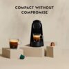 Nespresso Original Essenza Mini Coffee Machine & 50 Pods Black by De'Longhi