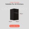Cookology 87L 47cm Under-Counter Fridge Freezer