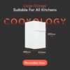 Cookology 87L 47cm Under-Counter Fridge Freezer - White