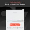 Cookology 87L 47cm Under-Counter Fridge Freezer - White