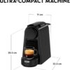 Nespresso Original Essenza Mini Coffee Machine & 50 Pods Black by De'Longhi