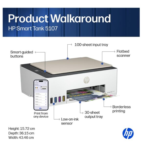 HP Smart Tank 5107 All in One Printer