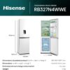 Hisense RB327N4WWE 55cm Freestanding 50/50 Fridge Freezer