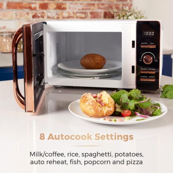 Tower Digital Microwave with 60-Minute Timer and 8 Autocook Settings