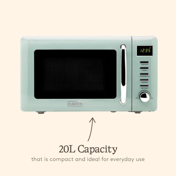Haden Microwave 20L 800W 5 Power Levels Oven Cotswold Green