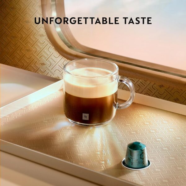 Nespresso Original Essenza Mini Coffee Machine & 50 Pods Black by De'Longhi