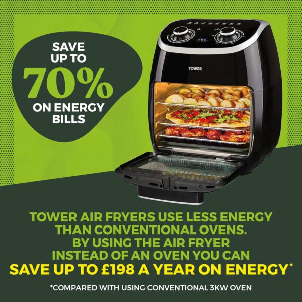 Tower T17038 Xpress 5-in-1 Manual Air Fryer Oven