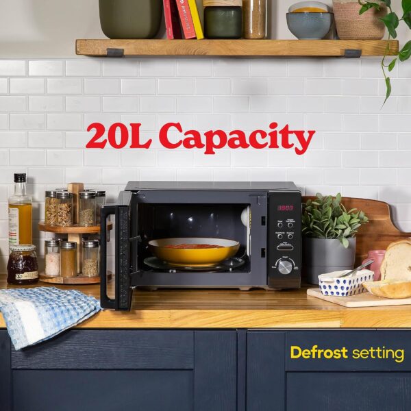81ekAB-xCYL._AC_SL1500_ Russell Hobbs RHM2076B 20 Litre 800 W Black Digital Solo Microwave with 5 Power Levels