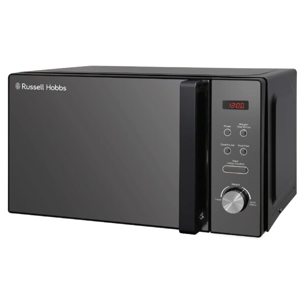 Untitled design Russell Hobbs RHM2076B 20 Litre 800 W Black Digital Solo Microwave with 5 Power Levels